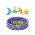 Bestway Opblaasbaar Kinderzwembad 3 Ringen met Ballen 102x25 cm +2 Jaar Binnen en Tuin 52466