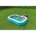 Bestway Piscina Hinchable 2 Camaras Fondo 3D Marino con Accesorios 262x175x51 cm +3 Años Jardin 54177