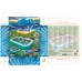 Bestway Aufblasbares Pool 2 Kammern 3D Meeresboden mit Zubehör 262x175x51 cm +3 Jahre Garten 54177