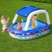 Bestway Opblaasbaar Kinderzwembad Afneembaar Dak Boot met Stuurwiel 213x155x132 cm +3 Jaar Tuin 54370