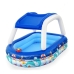 Bestway Opblaasbaar Kinderzwembad Afneembaar Dak Boot met Stuurwiel 213x155x132 cm +3 Jaar Tuin 54370