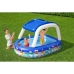 Bestway Opblaasbaar Kinderzwembad Afneembaar Dak Boot met Stuurwiel 213x155x132 cm +3 Jaar Tuin 54370