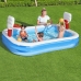 Bestway Piscina Hinchable Infantil Juego Basket 251x168x102 cm +3 Años Jardin 54122