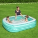 Bestway Piscine Gonflable 2 Chambres Rectangulaire 201x150x51 cm +6 Ans Jardin 54005