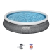 Aufblasbarer Pool Bestway Grau 9677 L 457 x 84 cm