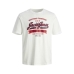 Футболка с коротким рукавом мужская Jack & Jones JJELOGO TEE SS 12246690 Белый