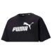 Dámské tričko s krátkým rukávem Puma CROPPED LOGO TEE 586866 01  Černý