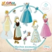 Figuren Disney Princess 45 Onderdelen 4 Stuks 9 x 20,5 x 1,2 cm