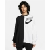 Bluza bez kaptura Damska Nike Sportswear Biały Czarny