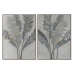 Slika Home ESPRIT Palme Zlat Tropical 90 x 4 x 120 cm (2 kosov)