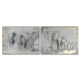 Pintura Home ESPRIT Elefante Colonial 100 x 4 x 75 cm (2 Unidades)