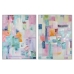 Schilderij Home ESPRIT Abstract Stads 90 x 3,5 x 120 cm (2 Stuks)