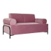 Sofa DKD Home Decor Schwarz Rosa Metall Polyester Moderne (154 x 76 x 76 cm)