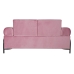 Sofá DKD Home Decor Negro Rosa Metal Poliéster Moderno (154 x 76 x 76 cm)