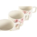 Piece Coffee Cup Set Home ESPRIT White Pink Lilac Metal Bamboo Dolomite 260 ml