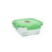 Hermetikus ebéddoboz Luminarc Pure Box Holy Zöld Üveg Négyzetben 760 ml (6 egység)