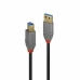 USB Cable LINDY 36744 5 m Черен Сив