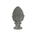 Figura Decorativa Home ESPRIT Gris Piña 16 x 16 x 31 cm