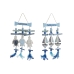 Decoración Colgante Home ESPRIT Azul Blanco Mediterráneo 26 x 2 x 47 cm (2 Unidades)