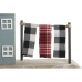 Decoratieve figuren Home ESPRIT Blauw Rood Multicolour Huizen 25,5 x 9 x 13,5 cm (2 Stuks)