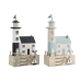 Decoratieve figuren Home ESPRIT Blauw Marineblauw 17 x 8,5 x 30 cm (2 Stuks)