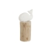 Figura Decorativa Home ESPRIT Branco Natural Baleia Mediterrâneo 17 x 10 x 28 cm