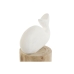 Figura Decorativa Home ESPRIT Branco Natural Baleia Mediterrâneo 17 x 10 x 28 cm