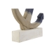 Figura Decorativa Home ESPRIT Azul Branco Cinzento Âncora Mediterrâneo 37,5 x 7,5 x 52 cm