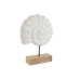 Figura Decorativa Home ESPRIT Branco Natural Mediterrâneo Concha 29 x 7,5 x 38,5 cm