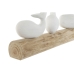 Decorative Figure Home ESPRIT White Natural Whale Mediterranean 52 x 12 x 21 cm