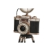 Decoratieve figuren Home ESPRIT Zwart Zilverkleurig Camera Vintage 15 x 17 x 37 cm