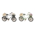 Figură Decorativă Home ESPRIT Negru Mentă Bicicletă Vintage 24 x 9 x 13 cm (2 Unități)