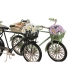 Figură Decorativă Home ESPRIT Negru Mentă Bicicletă Vintage 24 x 9 x 13 cm (2 Unități)