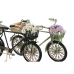 Prydnadsfigur Home ESPRIT Svart Mint Cykel Vintage 24 x 9 x 13 cm (2 antal)