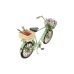 Dekorativ figur Home ESPRIT Sort Mint Cykel Vintage 24 x 9 x 13 cm (2 enheder)