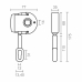 Mecanism pentru rularea copertinei Micel TLD05 Alb 7,7 x 3,5 x 17,5 cm Manual 1:11