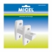 Υποστήριγμα για τέντα Micel TLD02 Λευκό 4,4 x 3,82 x 8,6 cm Τοίχου 2 Τεμάχια