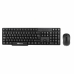 Keyboard and Mouse NGS EUPHORIA KIT Black Spanish Qwerty Wireless