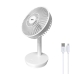 Namizni ventilator EDM 33501 Bela 5 W 4 W 16,5 x 18,5 cm 17 x 13 x 26 cm Polnilen USB