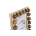 Fotoramme Home ESPRIT Brun Naturell Krystall Treverk av mangotre 18 x 2,5 x 23,2 cm (12 enheter)