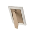 Fotoramme Home ESPRIT Hvit Naturell Aluminium Krystall polystyren Scandi 16 x 2 x 22 cm (2 enheter)