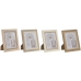 Cadre photo Home ESPRIT Verre Bois MDF 18 x 2,8 x 23 cm (4 Unités)