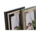 Cadre photo Home ESPRIT Noir Vert Naturel Aluminium Verre Bois MDF Scandi 19 x 2 x 24 cm (2 Unités)