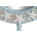 Specchio da parete Home ESPRIT Blu cielo Legno Corda Mediterraneo 42,5 x 3 x 42,5 cm