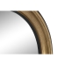 Nástenné zrkadlo Home ESPRIT Čierna Zlatá Živica Zrkadlo Romantický 44 x 5 x 44 cm