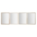 Espejo de pared Home ESPRIT Blanco Marrón Beige Gris 66 x 2 x 92 cm (4 Unidades)