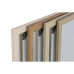 Espejo de pared Home ESPRIT Blanco Marrón Beige Gris 66 x 2 x 92 cm (4 Unidades)