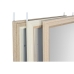 Miroir mural Home ESPRIT Blanc Marron Beige Gris Verre polystyrène 35 x 2 x 132 cm (4 Unités)