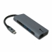 USB Hub 7 Portov NGS WONDER DOCK 7 HDMI USB C 4K 5 Gbps Sivá