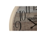 Relógio de Parede Home ESPRIT Kensington Branco Cristal Madeira MDF 53 x 6 x 53 cm (2 Unidades)